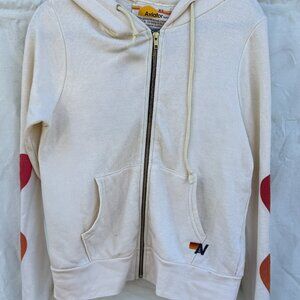 Aviator Nation - Retired Design - Gradient Red Heart to Orange Heart - XS